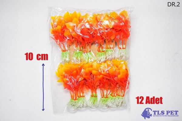 TLS 12Li Yapay Akvaryum Bitkisi Dekoru DR.2 10 cm