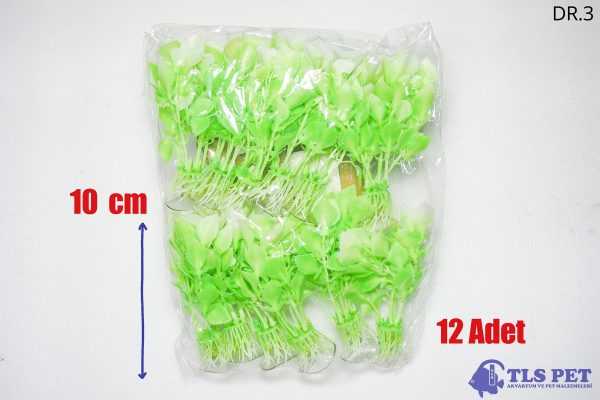 TLS 12Li Yapay Akvaryum Bitkisi Dekoru DR.3 10 cm