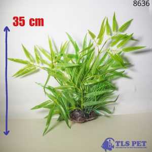 TLS Hava Taşlı Yapay Akvaryum Bitkisi Dekoru 8636 35 cm