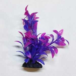 TLS Yapay Akvaryum Bitkisi Dekoru 16cm Mor