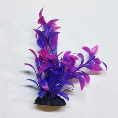 TLS Yapay Akvaryum Bitkisi Dekoru 16cm Mor