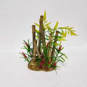 Bambu Akvaryum Aksesuarı Dekoru 18 Cm